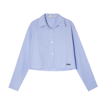Completo camicia a quadri con orlo grezzo