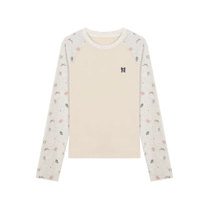 Floral Raglan Sleeve T-Shirt