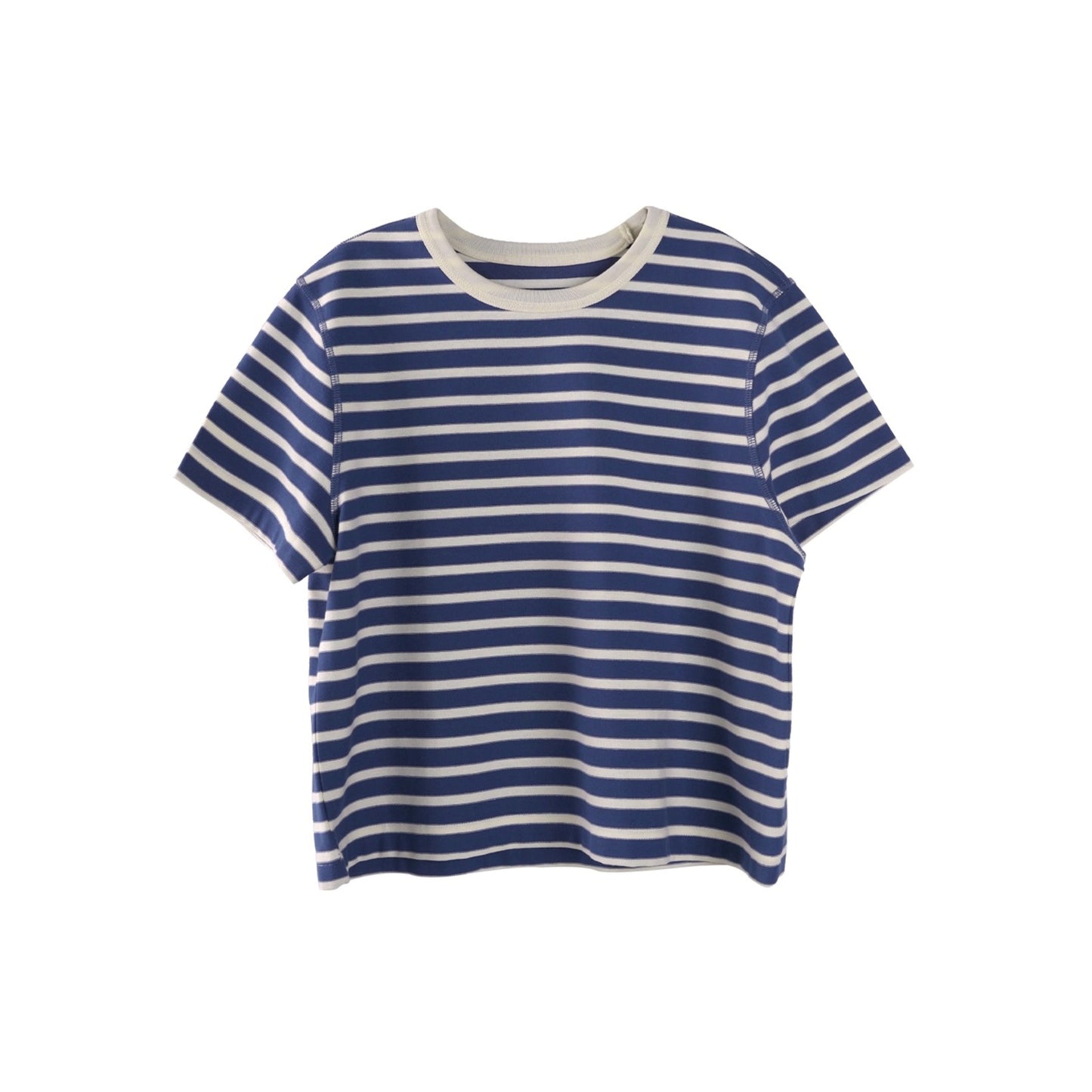 Matte Striped Cotton Top