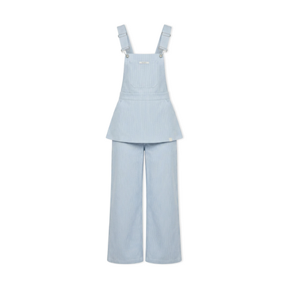 Striped Bib Jumpsuit Set