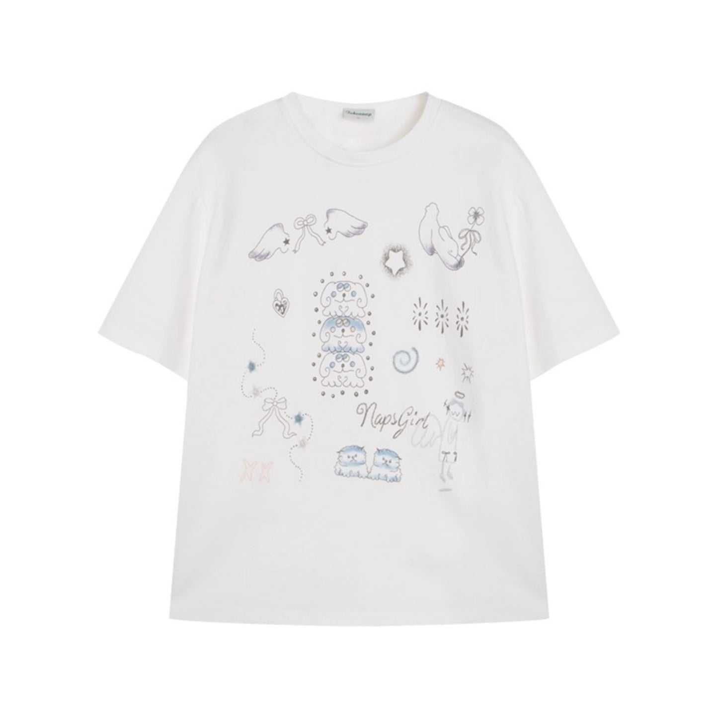 Summer Hand-Painted Cotton Top