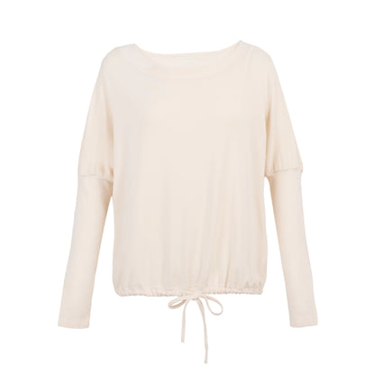 Puff Sleeves Cotton Long-Sleeved T-Shirt