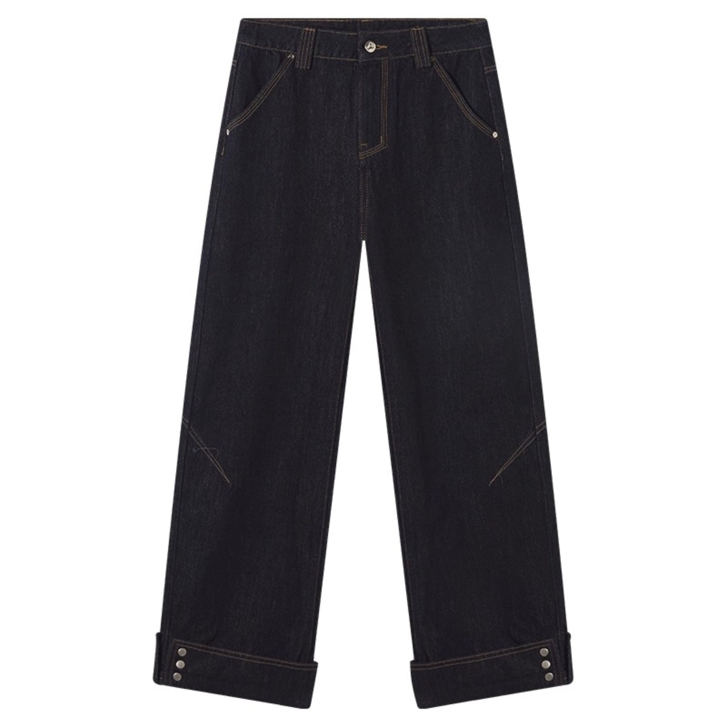 Vintage Heavy Cuffed Straight Pants