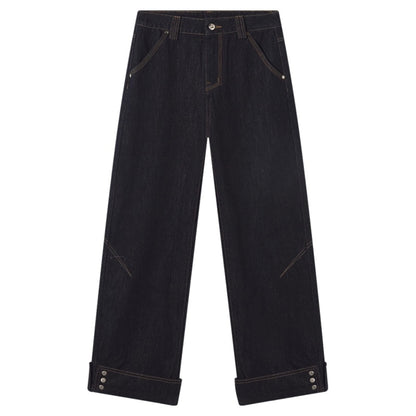 Vintage Heavy Cuffed Straight Pants