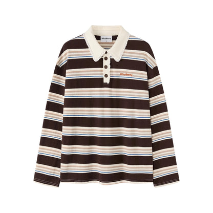 Vintage Striped Polo Shirt