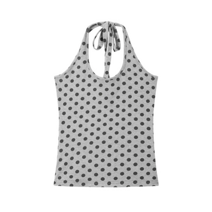 Polka Dot Off-Shoulder Knit Set-Up