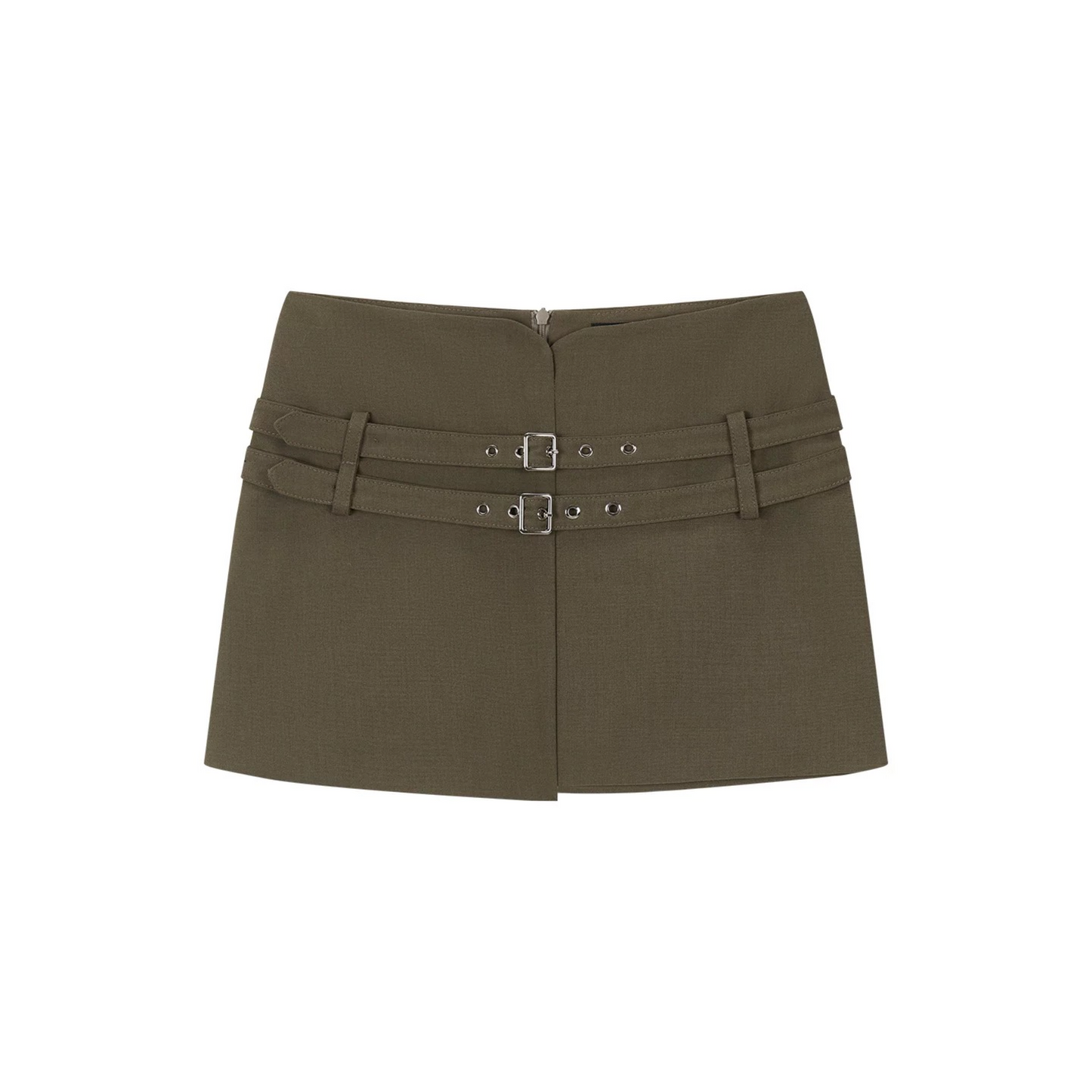 Asymmetrical Belted Skirt