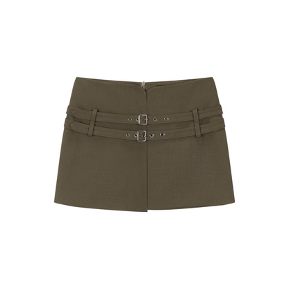 Asymmetrical Belted Skirt
