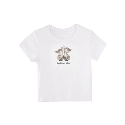 Sleepy Deer Printed Top