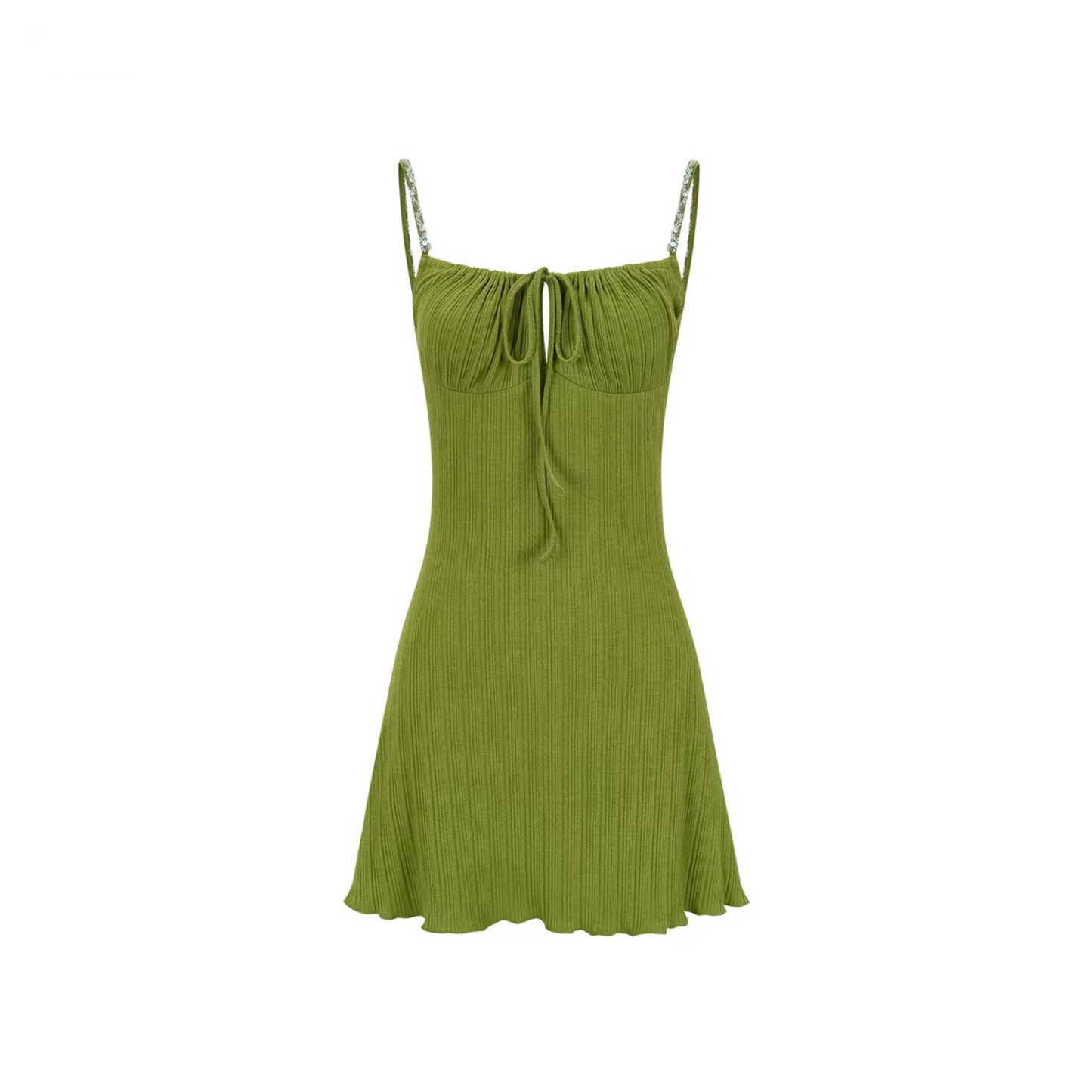 Avocado Green Slip Dress