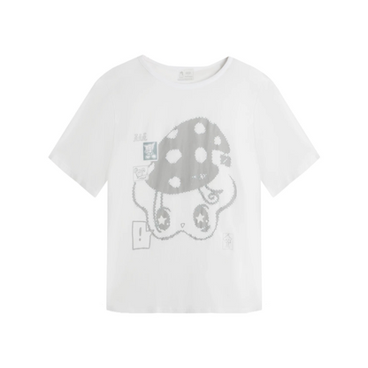 Starwii blusa oversize stampata