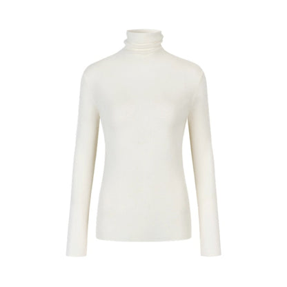 Soft Light Wool Turtleneck Top