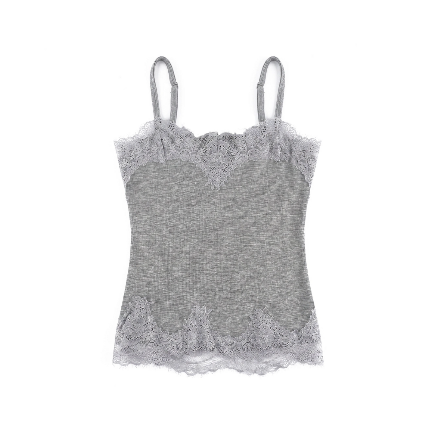 Completo canotta in pizzo Tencel e lana e gonna