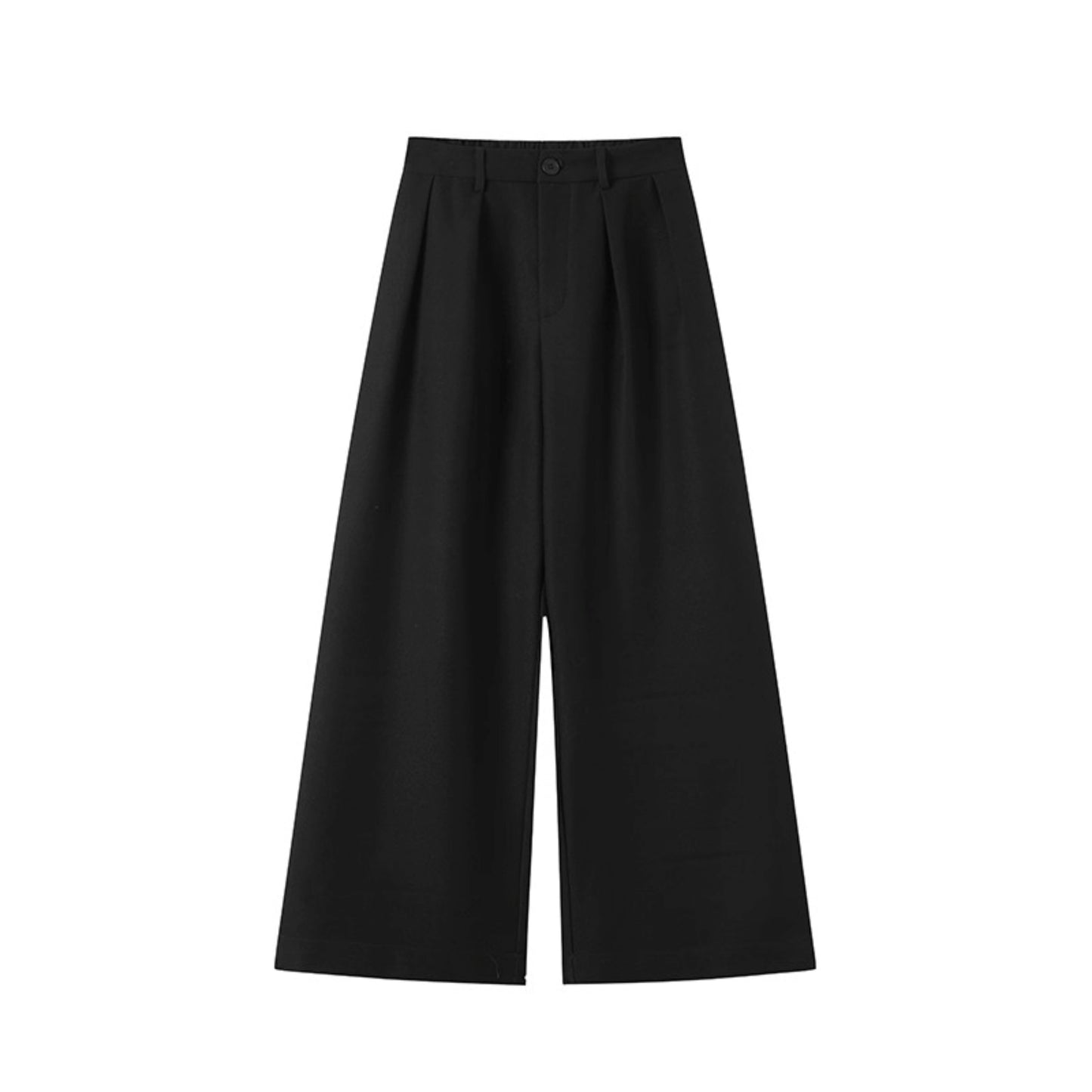 Black Wide-Leg Suit Pants
