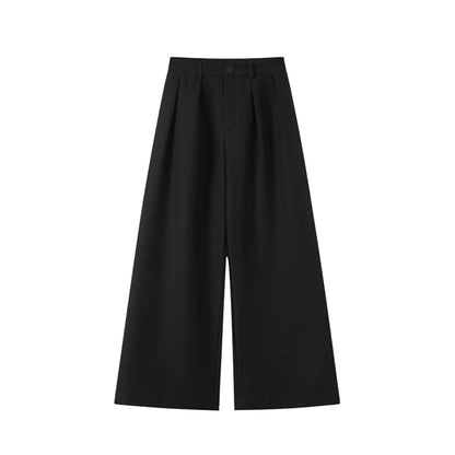 Black Wide-Leg Suit Pants