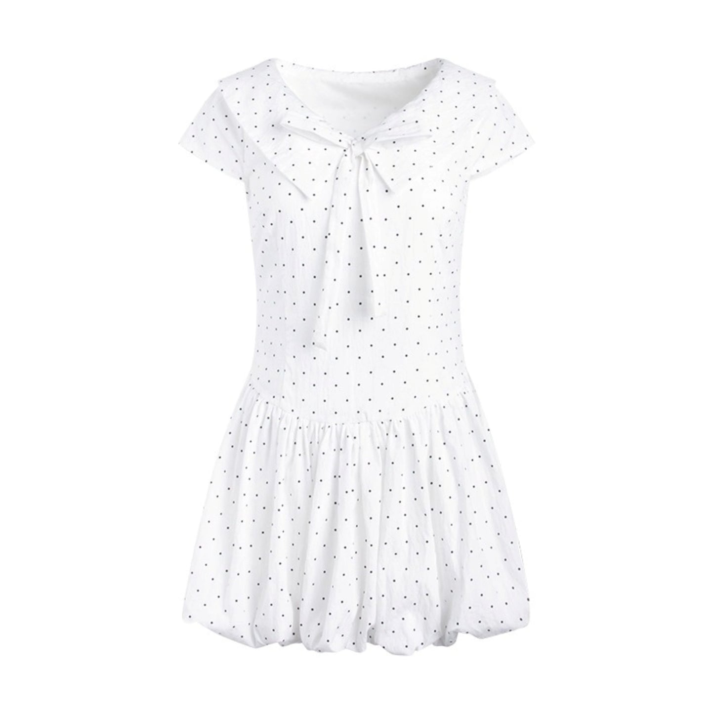 Navy Flower Bud Summer Dress