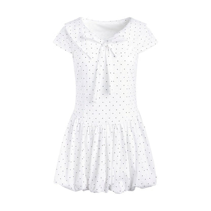 Navy Flower Bud Summer Dress