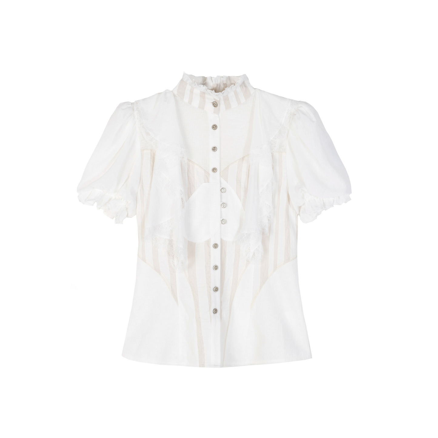 Retro Palace Puff Sleeve Blouse