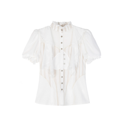 Retro Palace Puff Sleeve Blouse