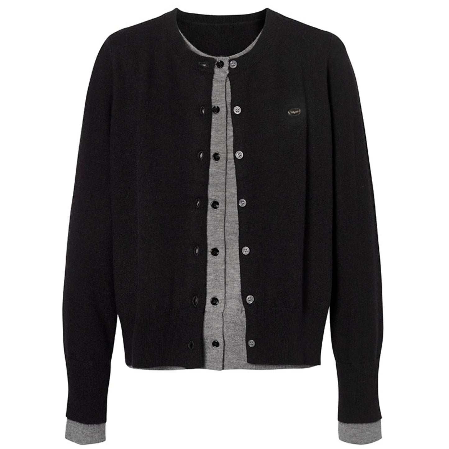 Sweet Girly Contrast Knitted Cardigan