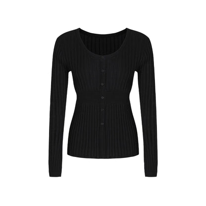 Slimming U-Neck Knitted Cardigan