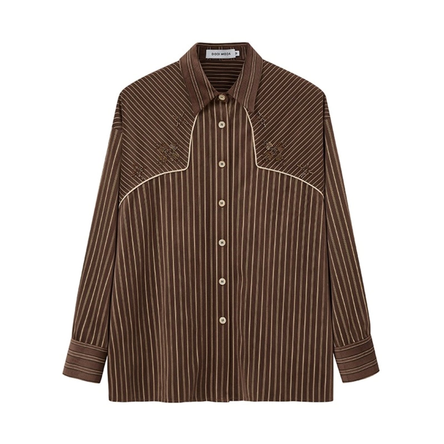 Vintage Beaded Suede Shirt