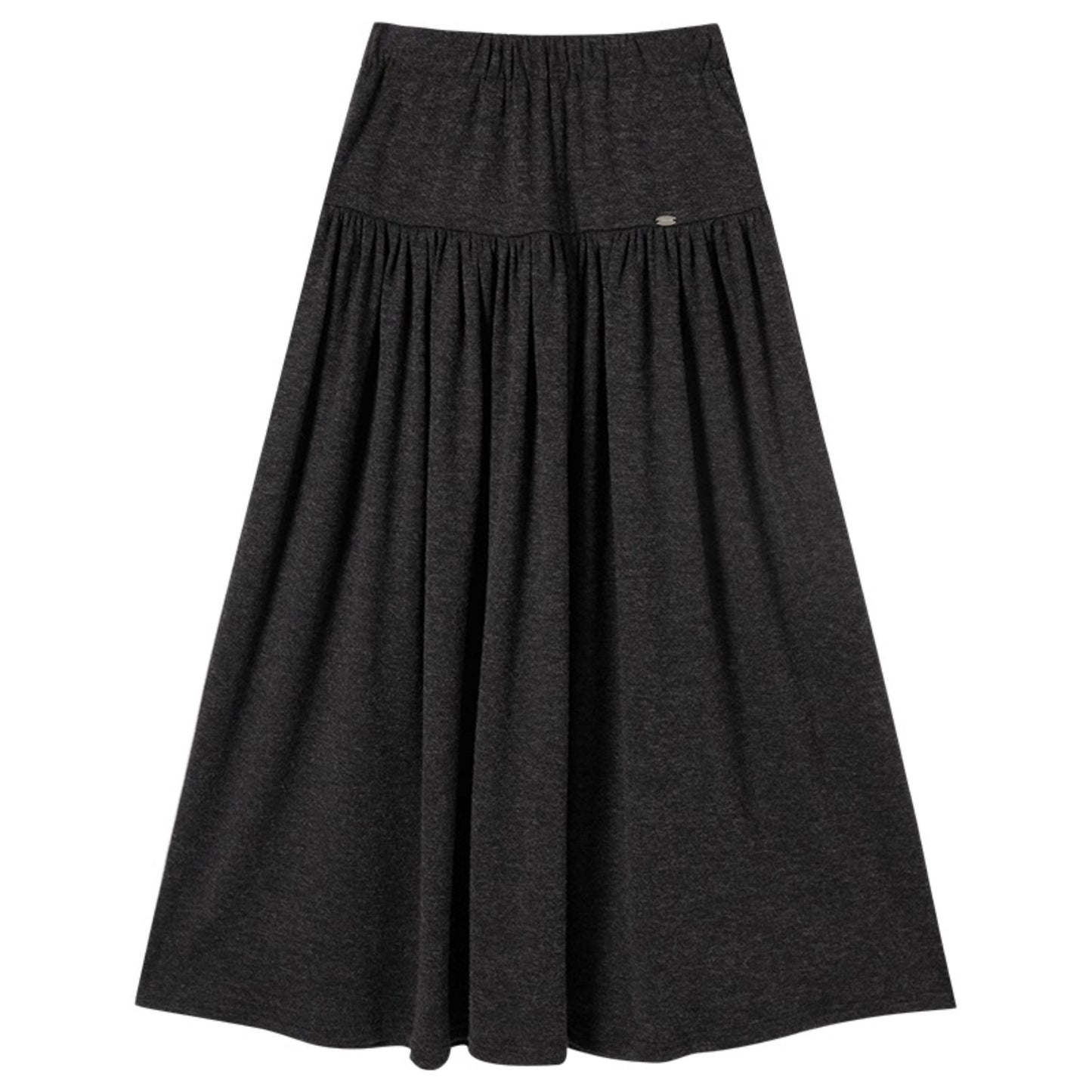 French Pleated Long Skirt