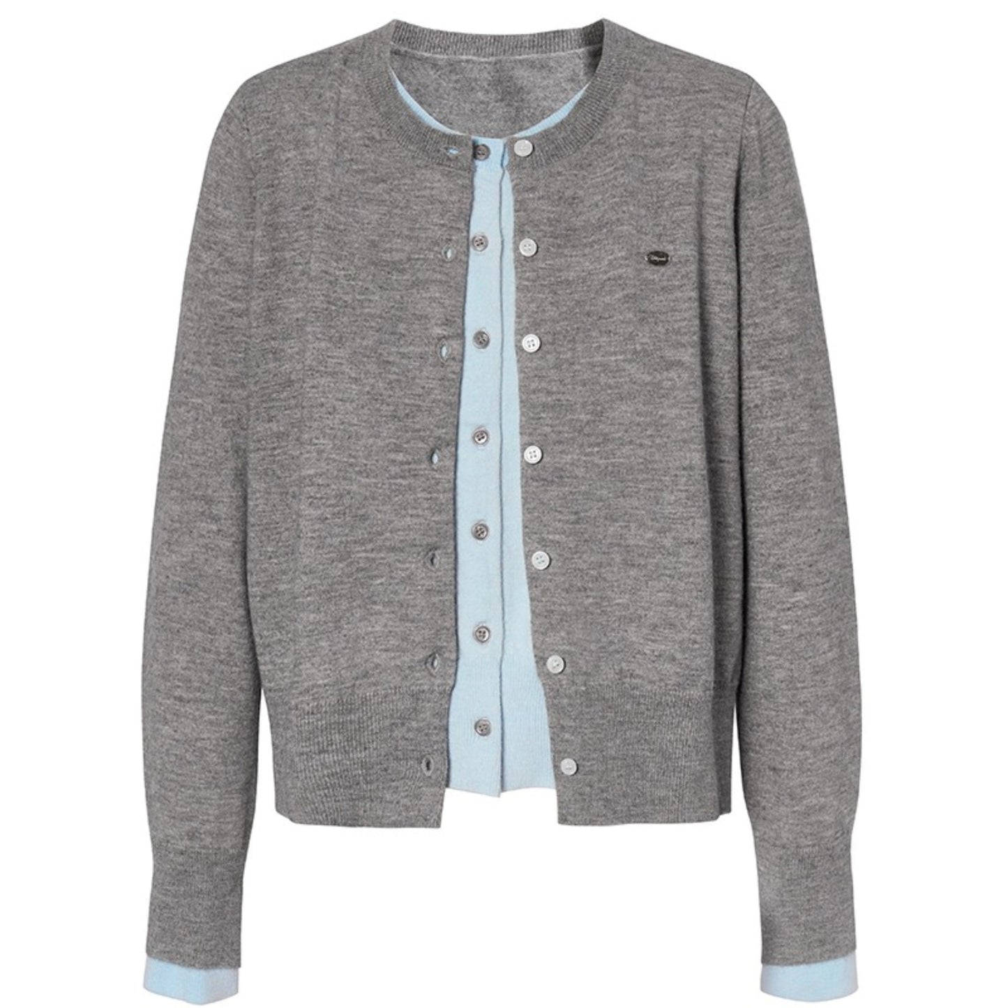 Sweet Girly Contrast Knitted Cardigan