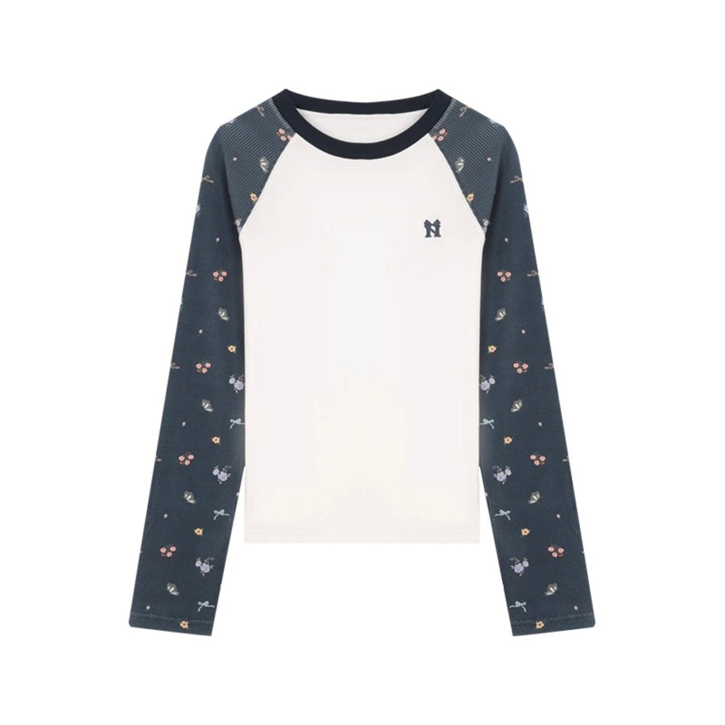 Floral Raglan Sleeve T-Shirt