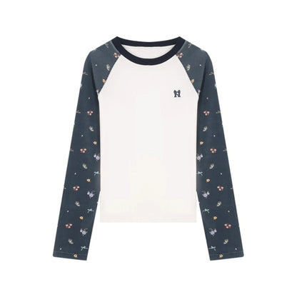 Floral Raglan Sleeve T-Shirt