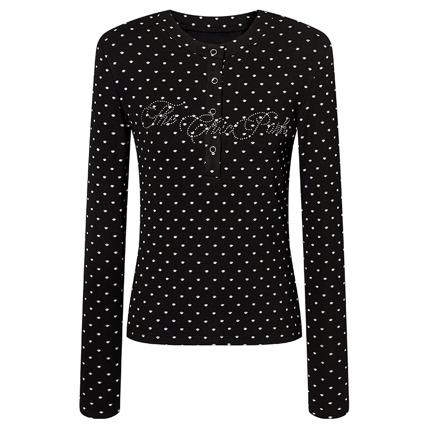 Slim Shoulder Embroidery Top