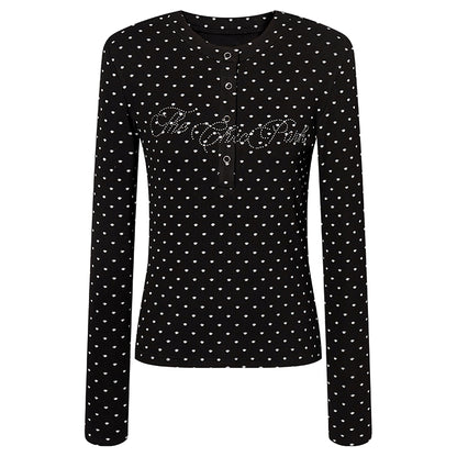 Slim Shoulder Embroidery Top