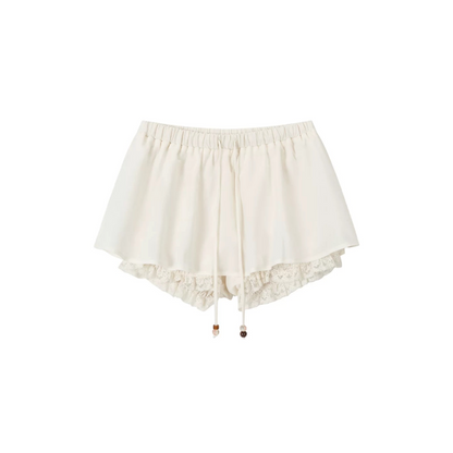 Lace Trim Acetate Two-Piece Set-Up