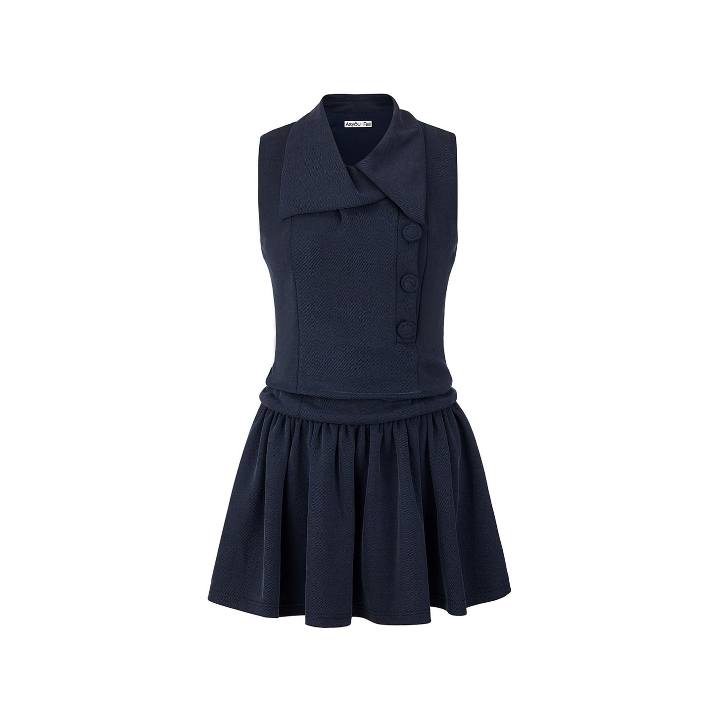 Autumn Navy A-Line Dress