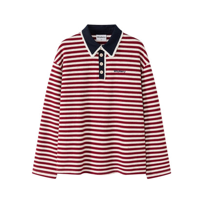 Vintage Striped Polo Shirt