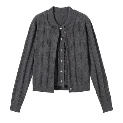 Fall Knitted Skirt Top Set-Up