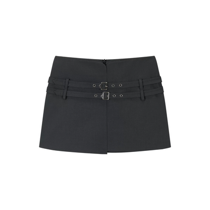 Asymmetrical Belted Skirt