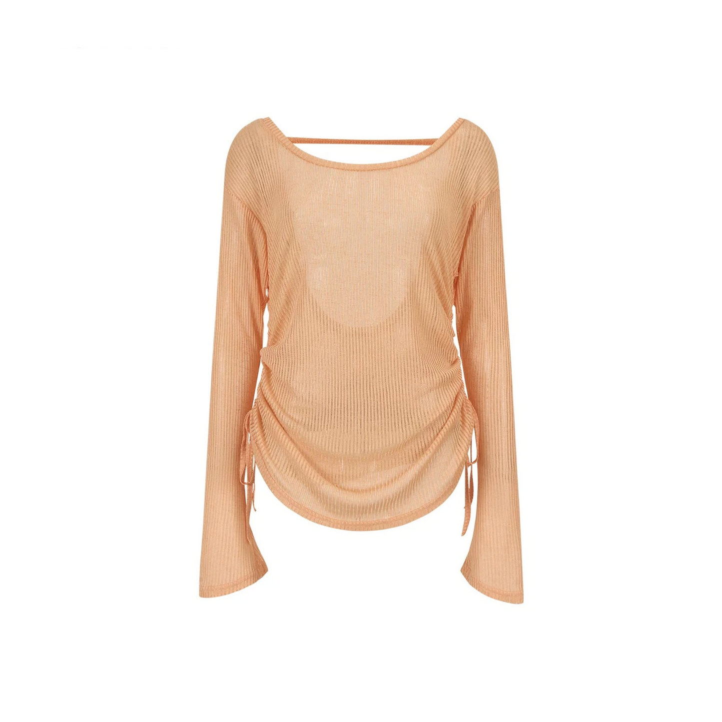 Transparent Colorful Knit Blouse