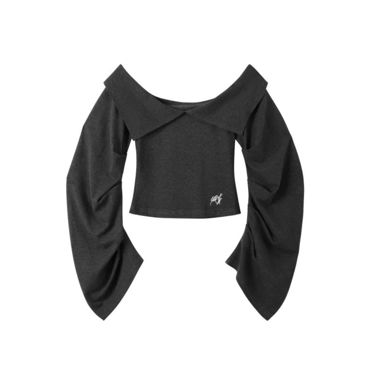 Polka Dot Off-Shoulder Knit Set-Up