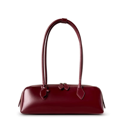 Red Cowhide Shoulder Bag
