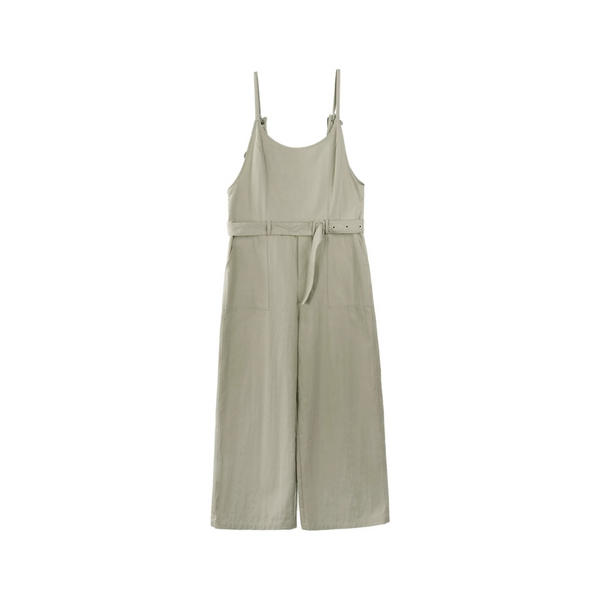 Navy Lyocell Wide Leg Jumpsuit