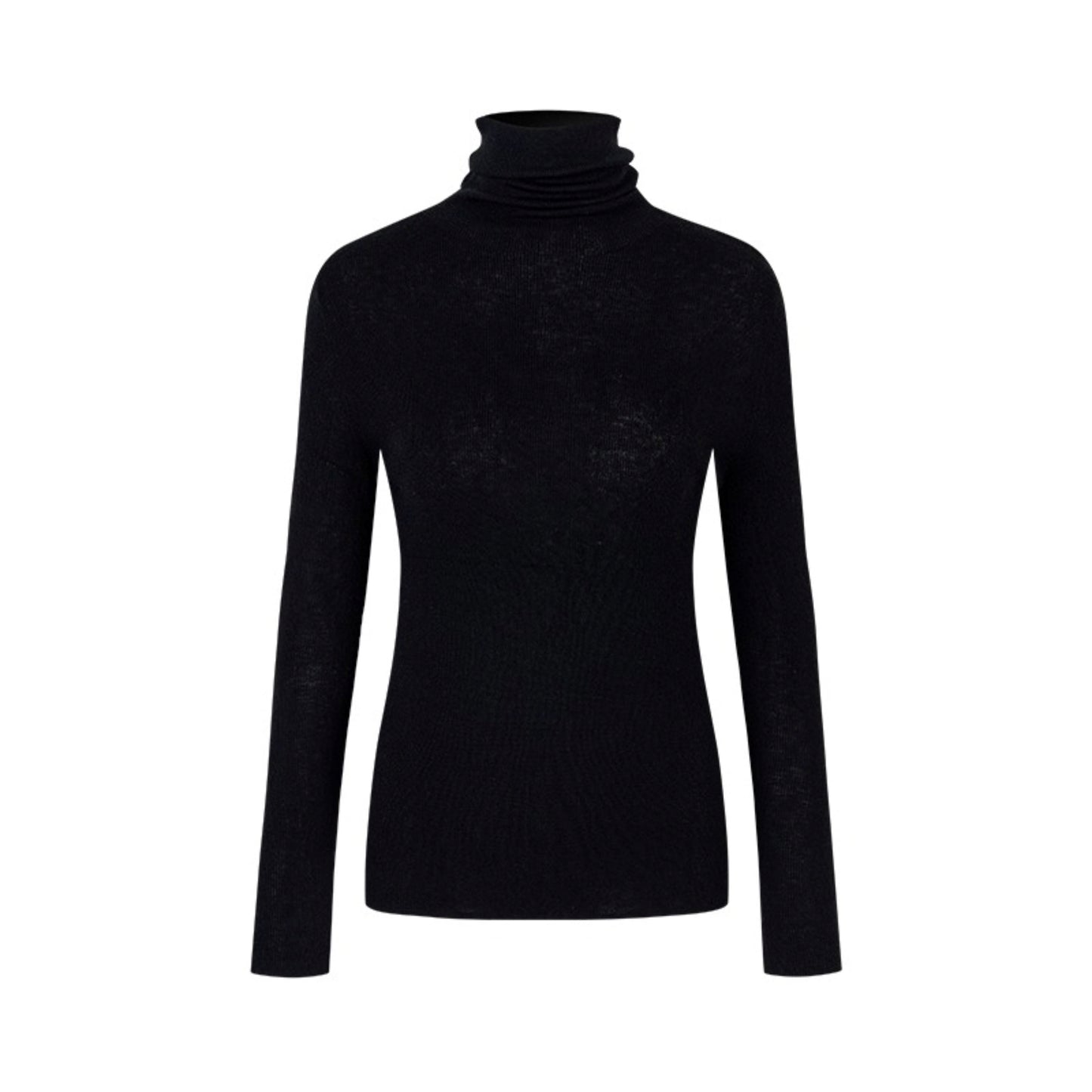 Soft Light Wool Turtleneck Top