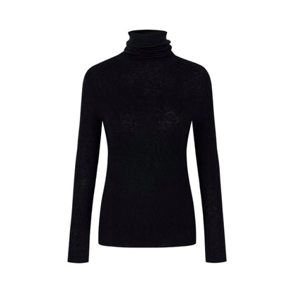 Soft Light Wool Turtleneck Top