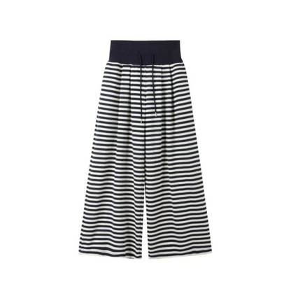 Knitted Camisole and Striped Pants
