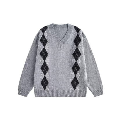 Rhizome V-Neck Knit Sweater