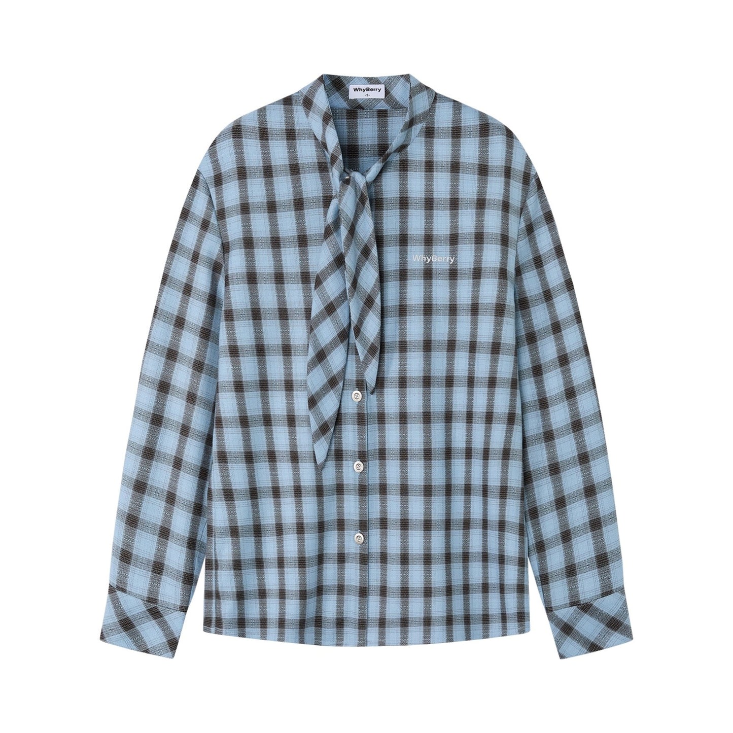 Vintage Diagonal Placket Strap French Shirt