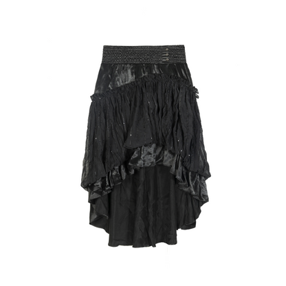 Asymmetrischer Rock mit hoher Taille
