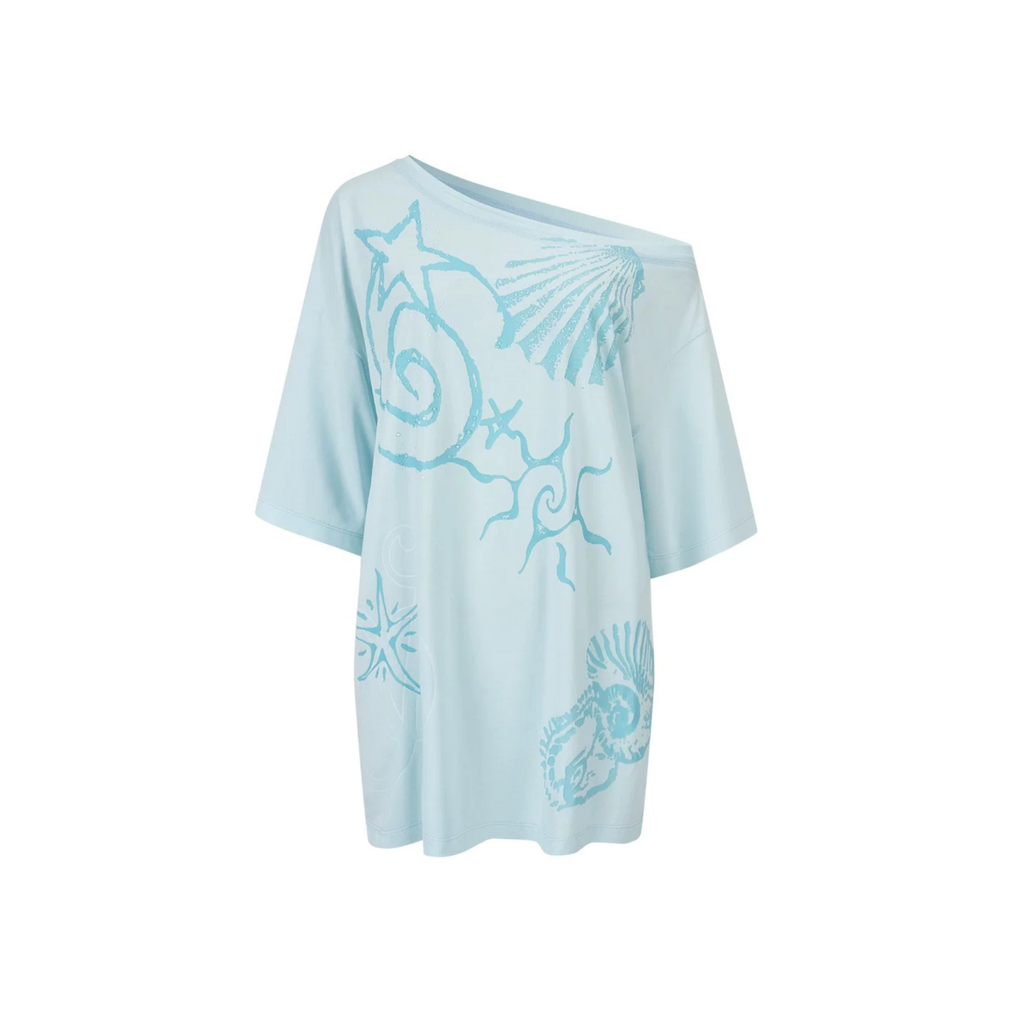 Ocean Print Modal Top
