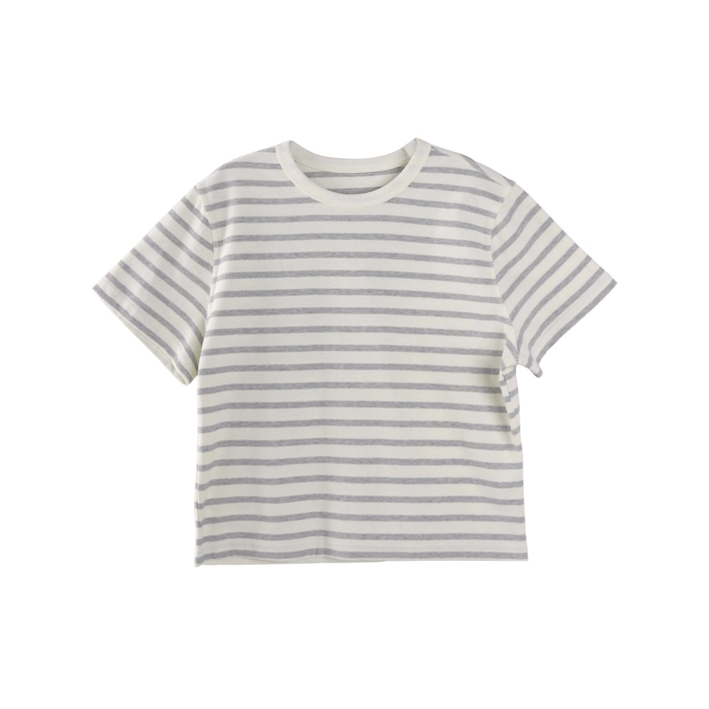 Matte Striped Cotton Top