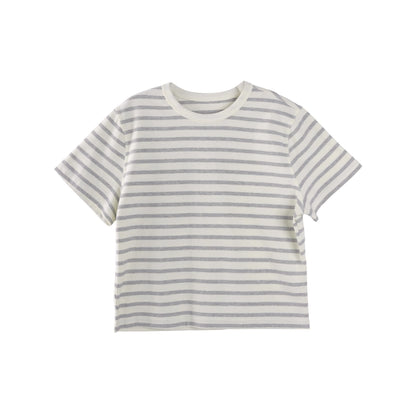 Matte Striped Cotton Top